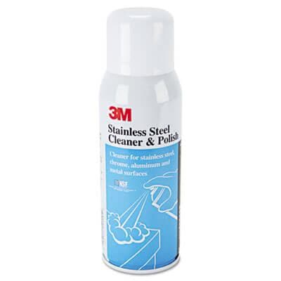 3M Stainless Steel Cleaner & Polish Spray, Lime, 10oz
